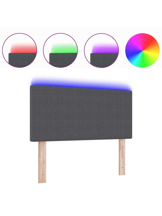 LED tuledega voodipeats tumehall 80 cm kangas