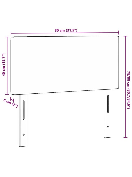LED tuledega voodipeats hall roheline 80 cm kangas