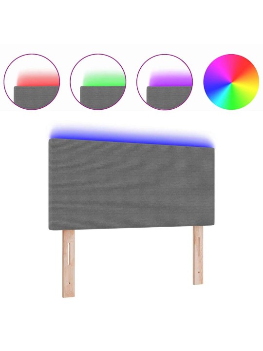 LED tuledega voodipeats helehall 100 cm kangas