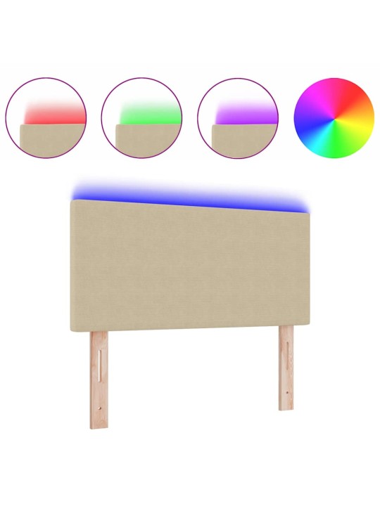LED tuledega voodipeats hall roheline 100 cm kangas