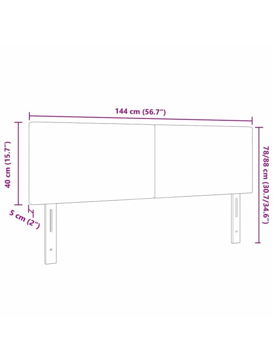 LED tuledega voodipeats hall roheline 144 cm kangas