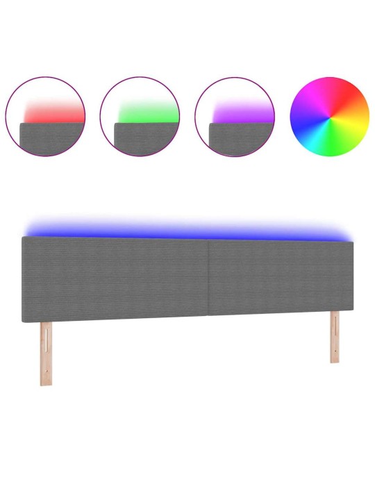 LED tuledega voodipeats helehall 200 cm kangas