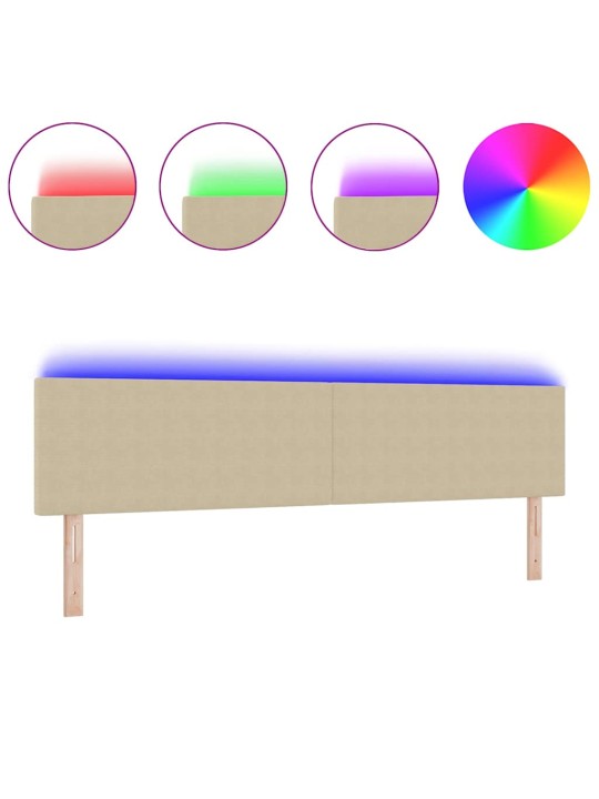 LED tuledega voodipeats hall roheline 200 cm kangas