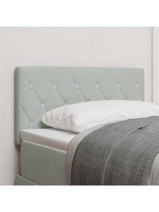 Led peatoed led -ribatuledega argyle peaga helehall 80 cm samet