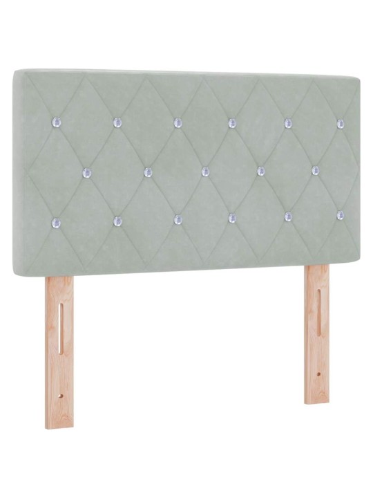 Led peatoed led -ribatuledega argyle peaga helehall 80 cm samet