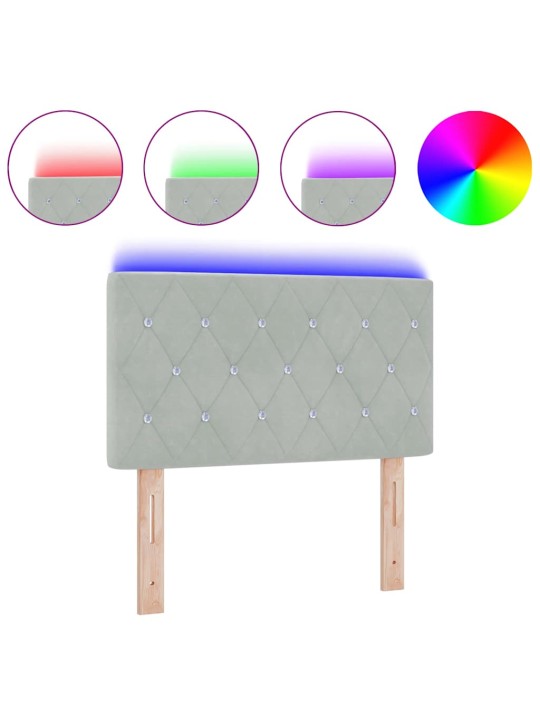 Led peatoed led -ribatuledega argyle peaga helehall 80 cm samet