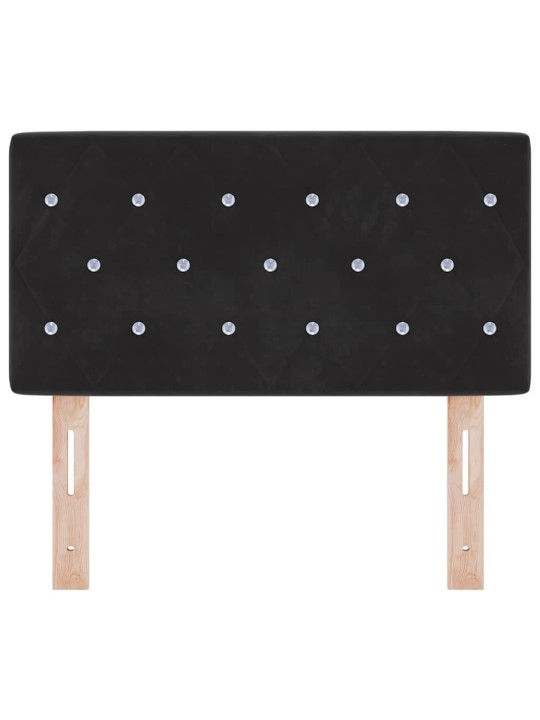 Led peatoed led -ribatuledega argyle peaga must 80 cm samet
