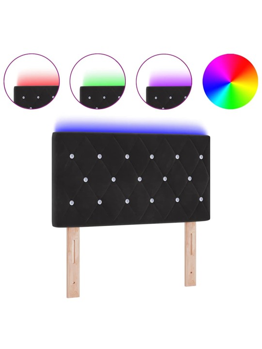 Led peatoed led -ribatuledega argyle peaga must 80 cm samet