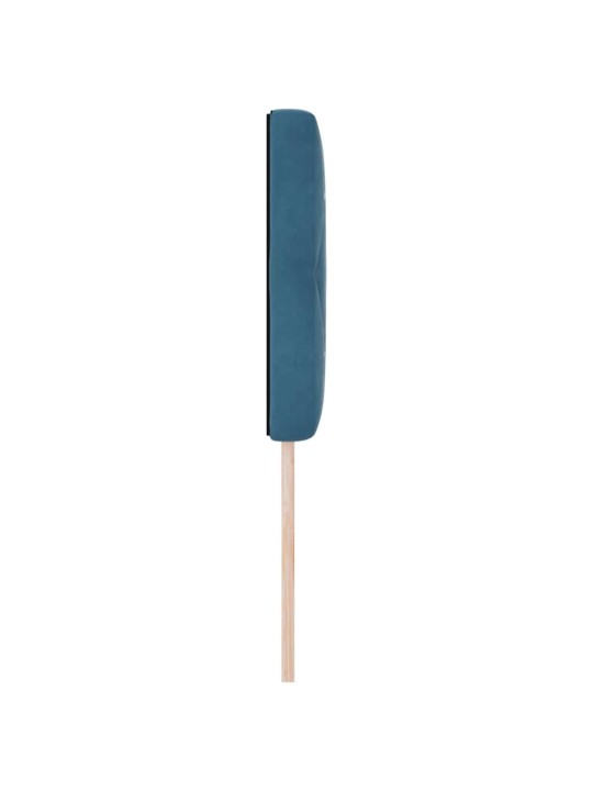 Led peatoed led -ribatuledega argyle tumesinine 80 cm samet