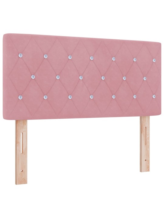 Led peatoed led -ribatuledega argyle peaga roosa 90 cm samet