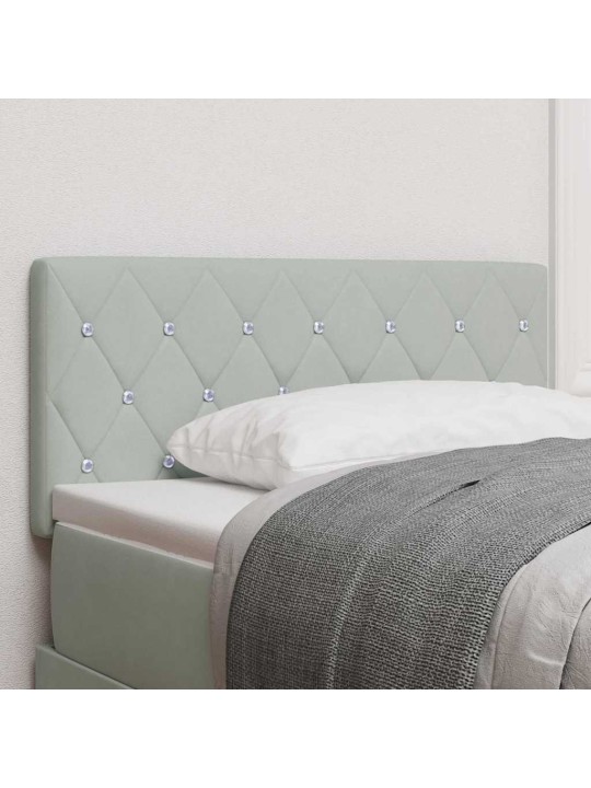 Led peatoed led -ribatuledega argyle helehall 100 cm samet