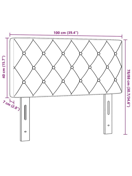 Led peatoed led -ribatuledega argyle helehall 100 cm samet