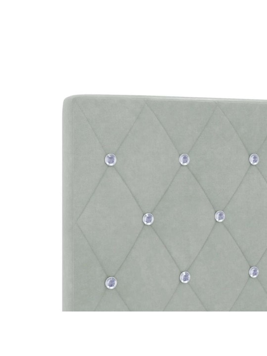 Led peatoed led -ribatuledega argyle helehall 144 cm samet