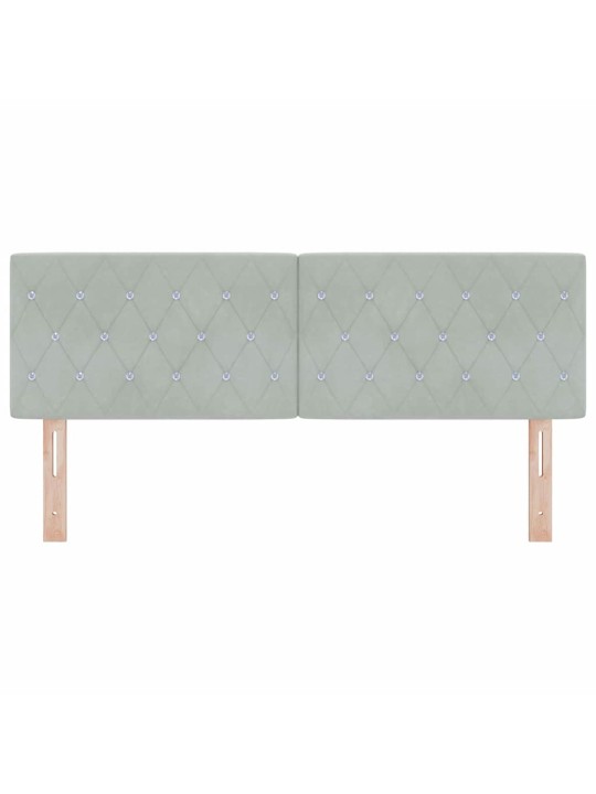 Led peatoed led -ribatuledega argyle helehall 144 cm samet