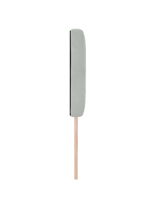 Led peatoed led -ribatuledega argyle helehall 144 cm samet