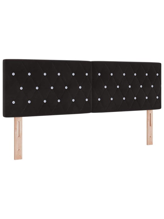 Led peatoed led -ribatuledega argyle peaga must 144 cm samet