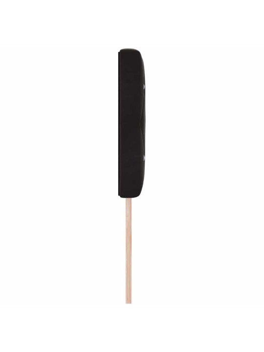 Led peatoed led -ribatuledega argyle peaga must 144 cm samet