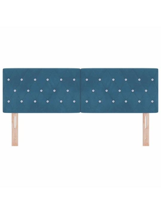 Led peatoed led -ribatuledega argyle tumesinine 144 cm samet