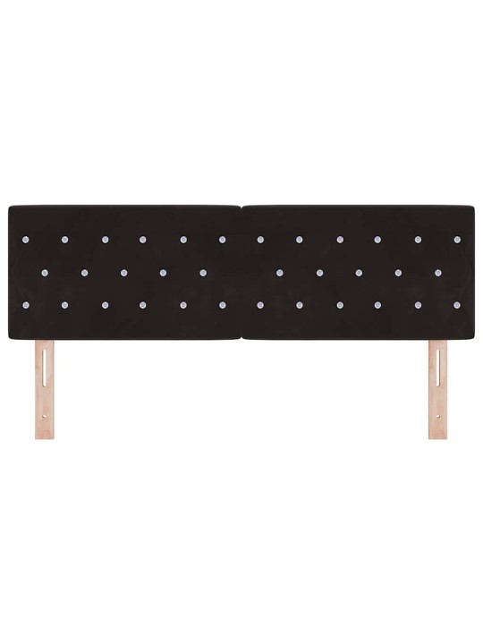 Led peatoed led -ribatuledega argyle peaga must 80 cm samet