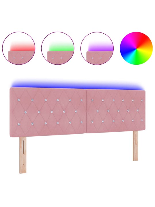 Led peatoed led -ribatuledega argyle peaga roosa 80 cm samet
