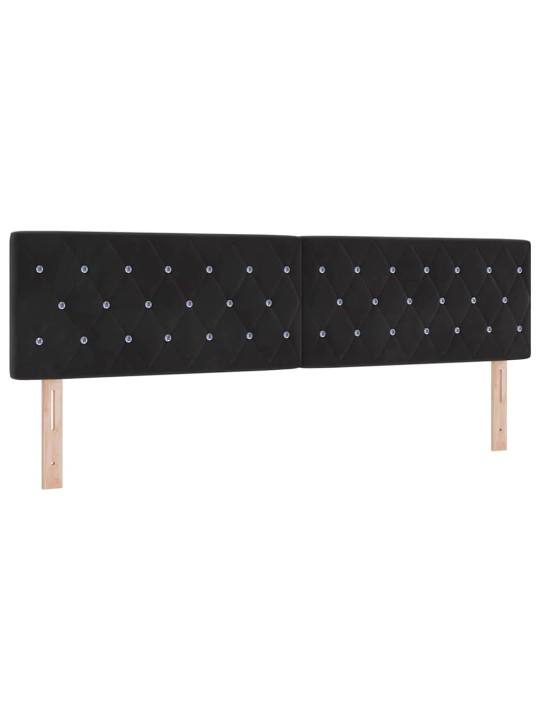 Led peatoed led -ribatuledega argyle peaga must 90 cm samet