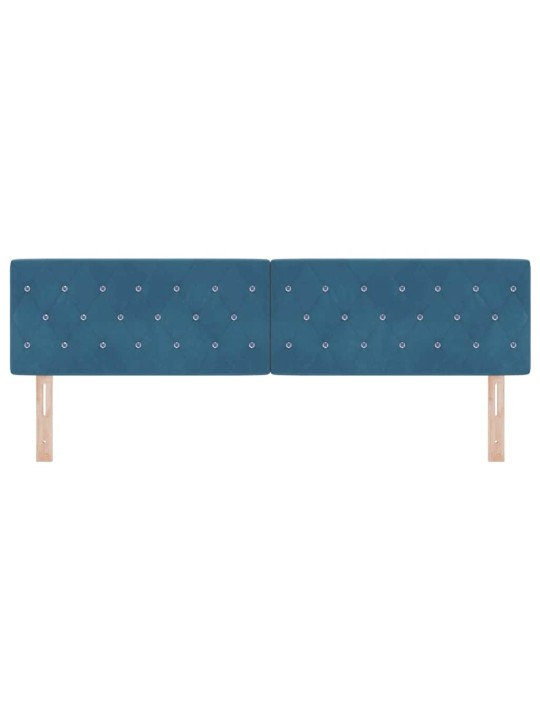 Led peatoed led -ribatuledega argyle tumesinine 90 cm samet
