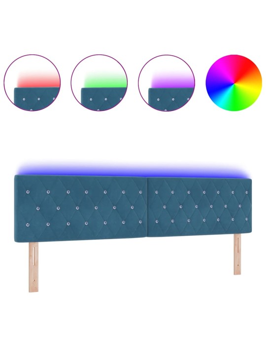 Led peatoed led -ribatuledega argyle tumesinine 90 cm samet