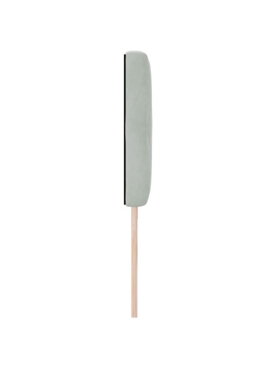 Led peatoed led -ribatuledega argyle helehall 100 cm samet