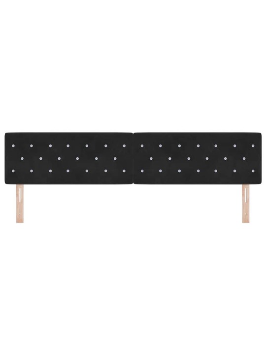 Led peatoed led -ribatuledega argyle peaga must 100 cm samet