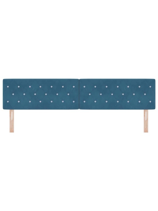 Led peatoed led -ribatuledega argyle tumesinine 100 cm samet