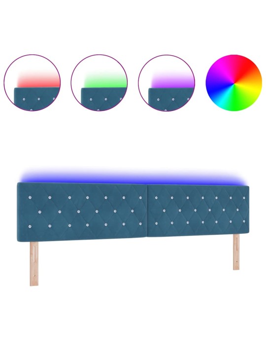 Led peatoed led -ribatuledega argyle tumesinine 100 cm samet