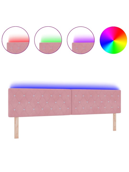 Led peatoed led -ribatuledega argyle peaga roosa 100 cm samet