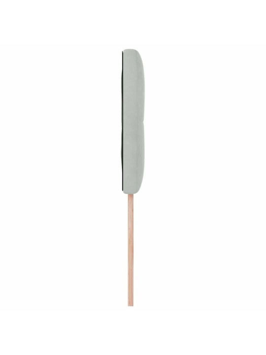 Voodipeats LED tuledega reguleeritav helehall 80 cm samet