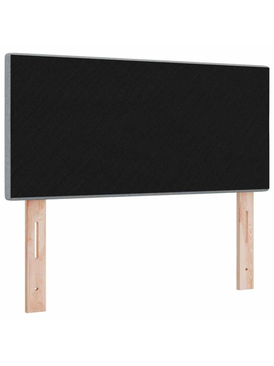 Voodipeats LED tuledega manuaalne helehall 90 cm kangas