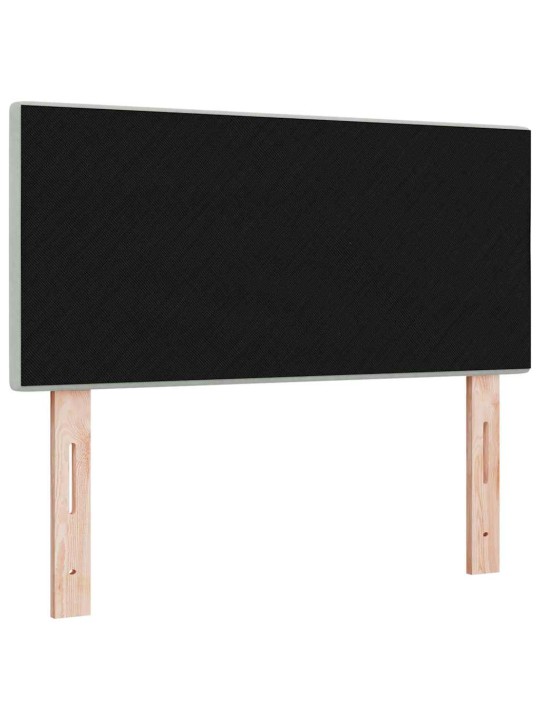 Voodipeats LED tuledega reguleeritav helehall 90 cm samet