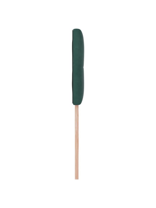 Voodipeats LED tuledega reguleeritav roheline 90 cm samet