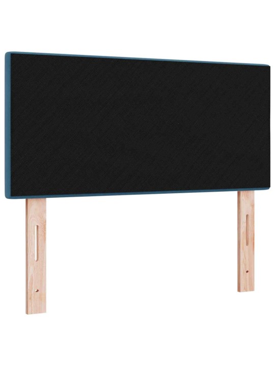 Voodipeats LED tuledega reguleeritav sinine 90 cm samet