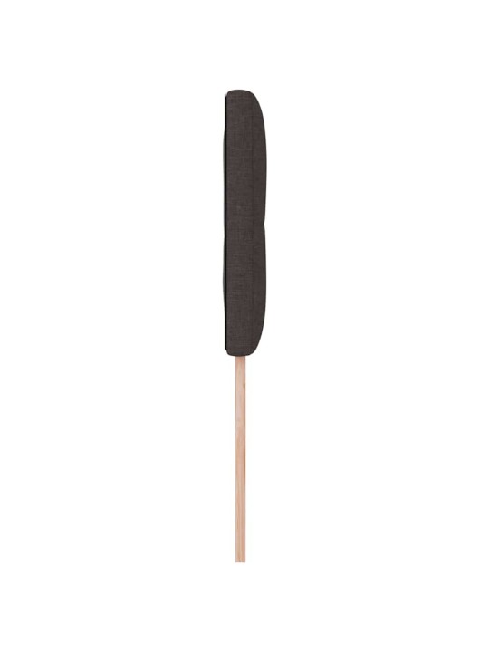 Voodipeats LED tuledega tume pruun 100 cm kangas