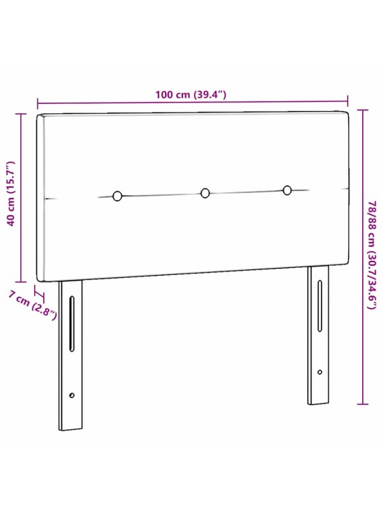 Voodipeats LED tuledega roheline 100 cm samet