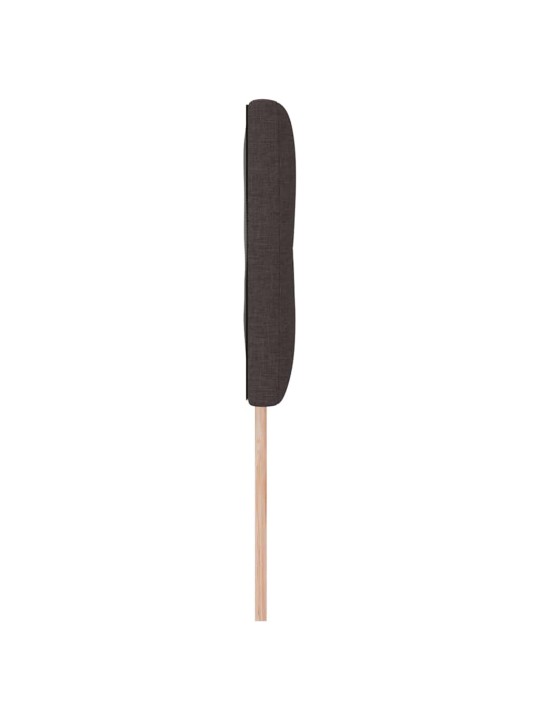 Voodipeats LED tuledega tume pruun 144 cm kangas