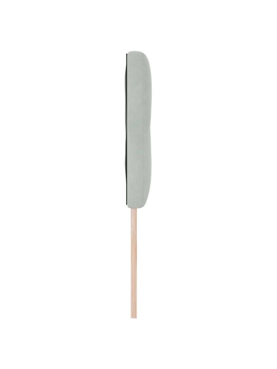 Voodipeats LED tuledega reguleeritav helehall 80 cm samet