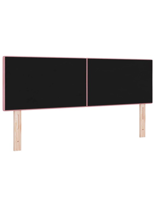 Voodipeats LED tuledega reguleeritav roosa 80 cm samet