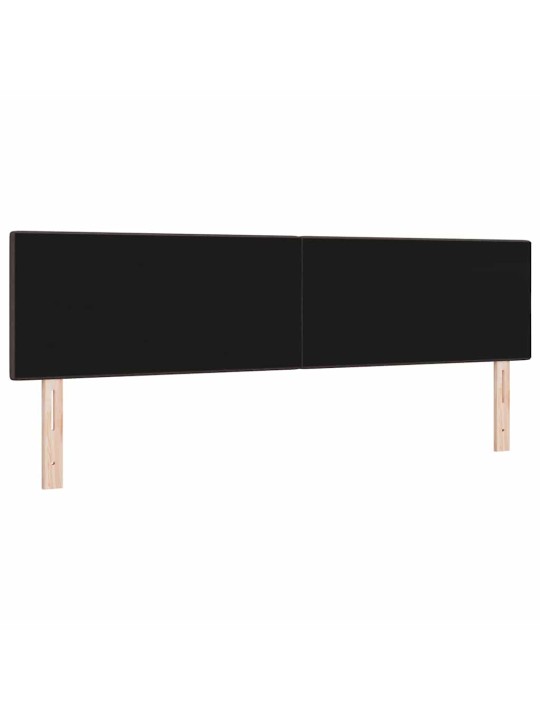 Voodipeats LED tuledega tume pruun 180 cm kangas