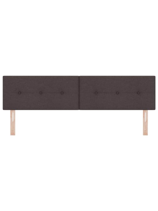 Voodipeats LED tuledega tume pruun 180 cm kangas