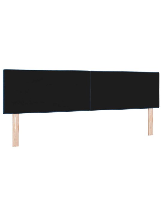 Voodipeats LED tuledega manuaalne sinine 180 cm kangas