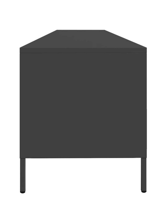 TELERIKAPP, MUST, 202X39X43,5 CM, KÜLMVALTSITUD TERAS