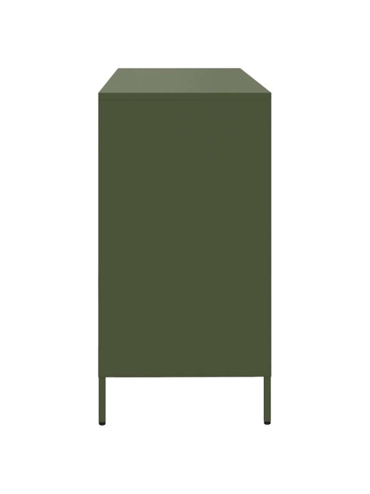 PUHVETKAPP, OLIIVIROHELINE, 135X39X73,5 CM, KÜLMVALTSITUD TERAS