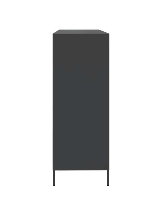 PUHVETKAPP, MUST, 135X39X103,5 CM, KÜLMVALTSITUD TERAS