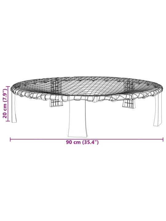 Roundnet komplekt, 3 palli ja lisapump ø90x20 cm