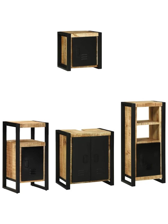 Vannitoa mööblikomplekt 4 tk pruun 55 x 35 x 60 cm tugev mango puu